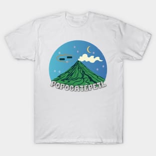 UFO sighting UAP Popocatepetl volcano T-Shirt